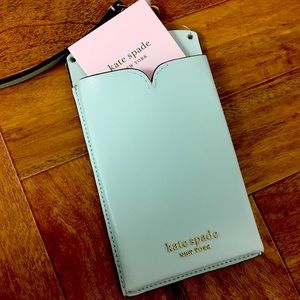NWT Kate Spade Phone Case Wallet Crystalblu Spencer